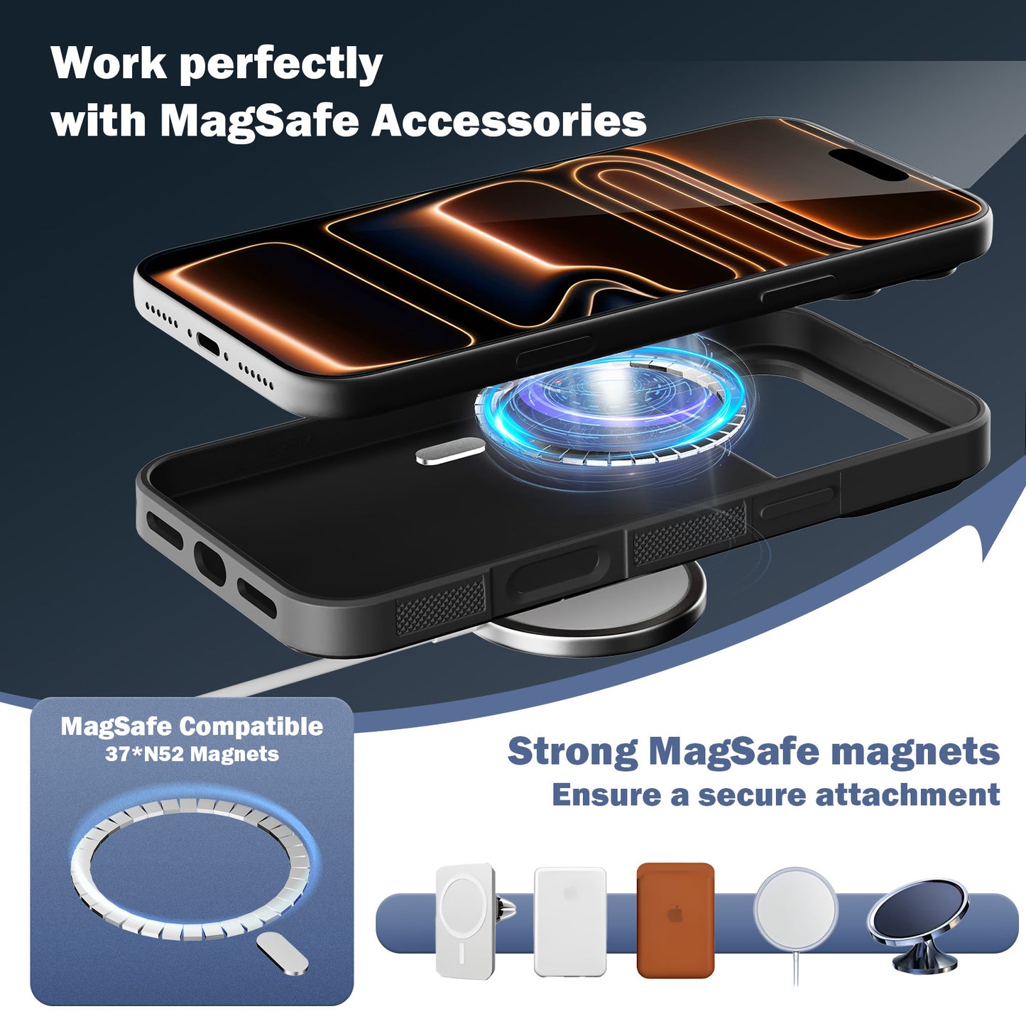 Grip Series Case for iPhone 17 Pro Max/BL
