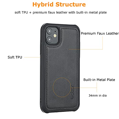 Molzar MAG Series iPhone 11, Built-in Metal Plate Magnetic Case - Molzar-iphone cases and accessories