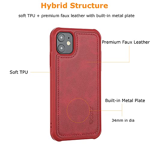 Molzar MAG Series iPhone 11, Built-in Metal Plate Magnetic Case - Molzar-iphone cases and accessories