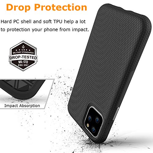 Molzar Shield Series iPhone 11 , Triangle Texture Grip Case - Molzar-iphone cases and accessories