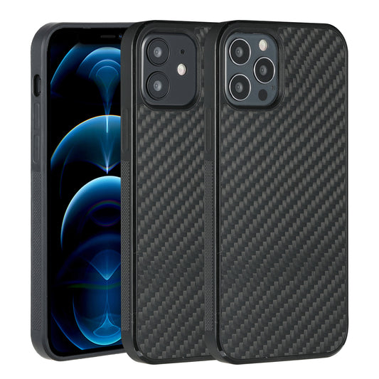 Molzar Grip Series iPhone 12 and 12 Pro Case with Real Weave Carbon