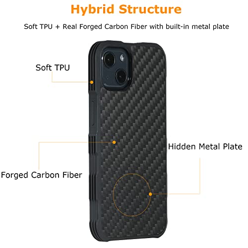 Molzar Tire Series iPhone 13 Case with Real Forged Carbon Fiber - Molzar-iphone cases and accessories