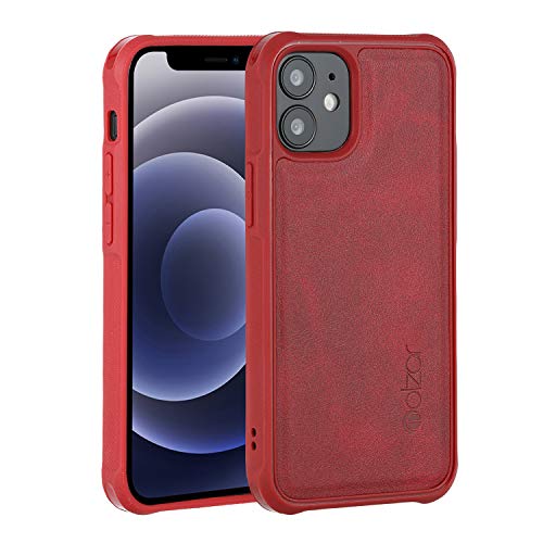 Molzar MagBig Series Case for iPhone 12 Mini with Faux Leather Case - Molzar-iphone cases and accessories