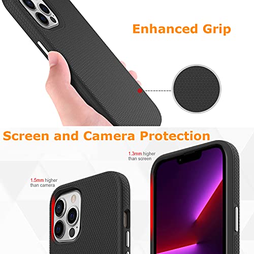 Molzar Shield Series iPhone 13 Pro Case with Triangle Texture Grip - Molzar-iphone cases and accessories
