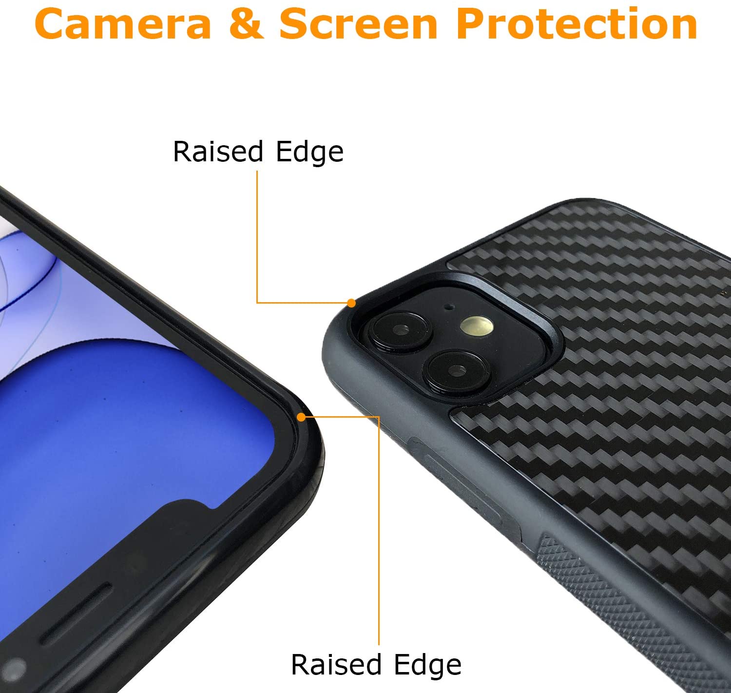 Molzar Grip Series iPhone 11 Case with Real Weave Carbon Fiber - Molzar-iphone cases and accessories