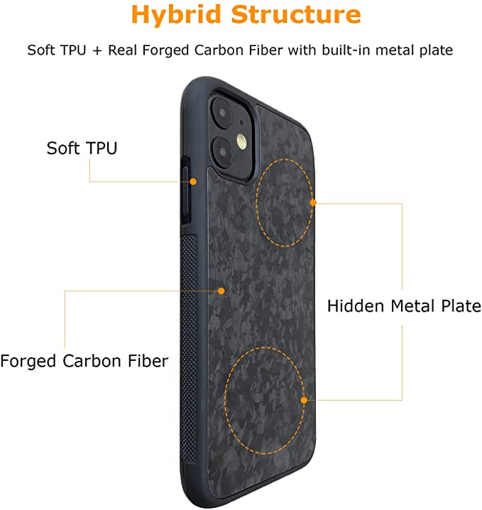 Molzar Grip Series iPhone 11 Case with Real Weave Carbon Fiber - Molzar-iphone cases and accessories