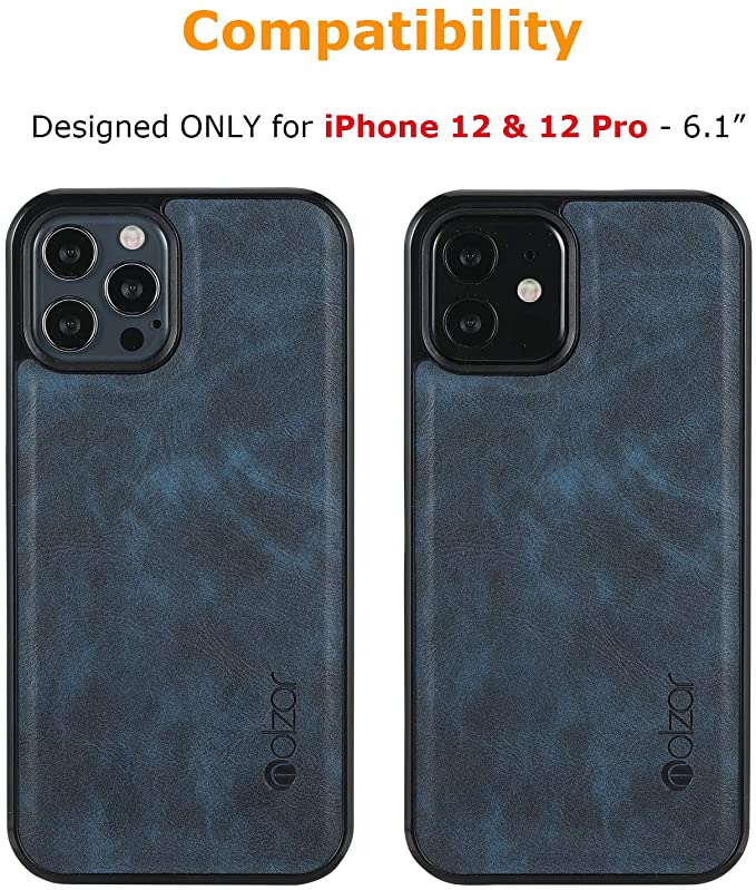Molzar GripBig Series iPhone 12 and 12 Pro Case with TPU and Faux Leather - Molzar-iphone cases and accessories